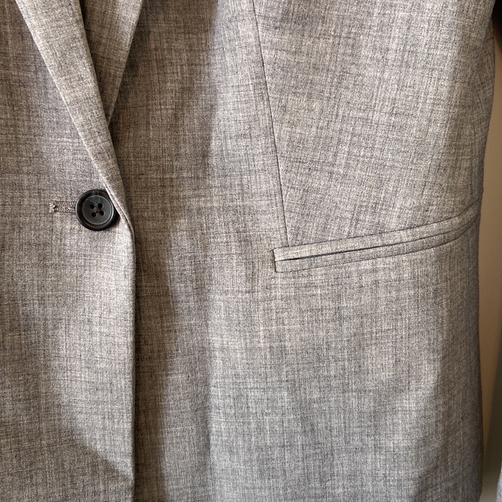 Banana Republic Gray Solid Blazer - image 2